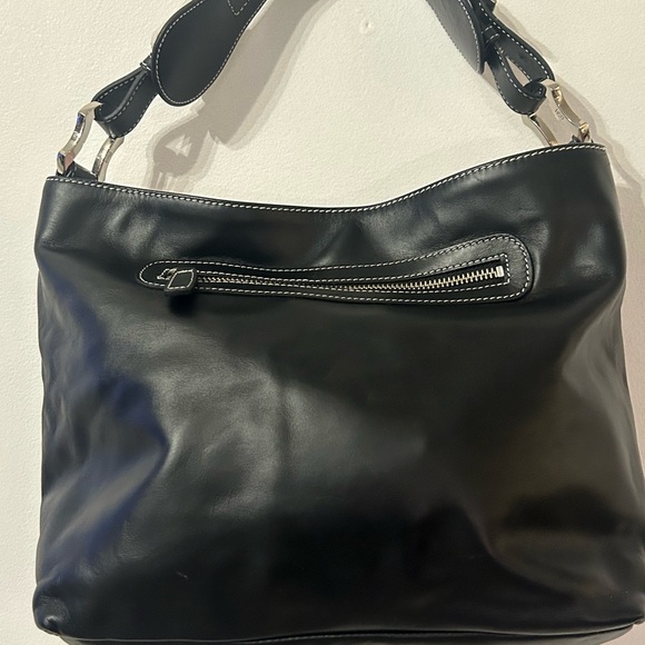 Tess Loriani, Milano New Leather & Suede Shoulder Handbag Cool Silver Hardware - Picture 3 of 16